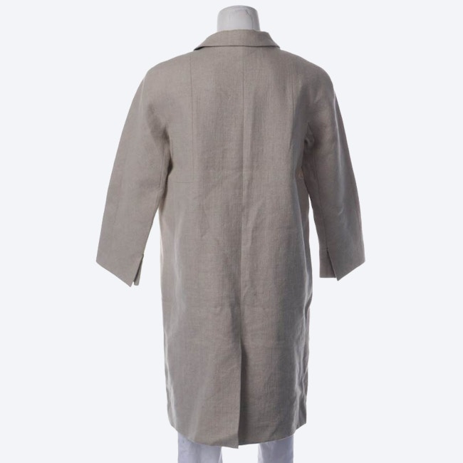 Image 2 of Linen Coat 38 Beige in color White | Vite EnVogue