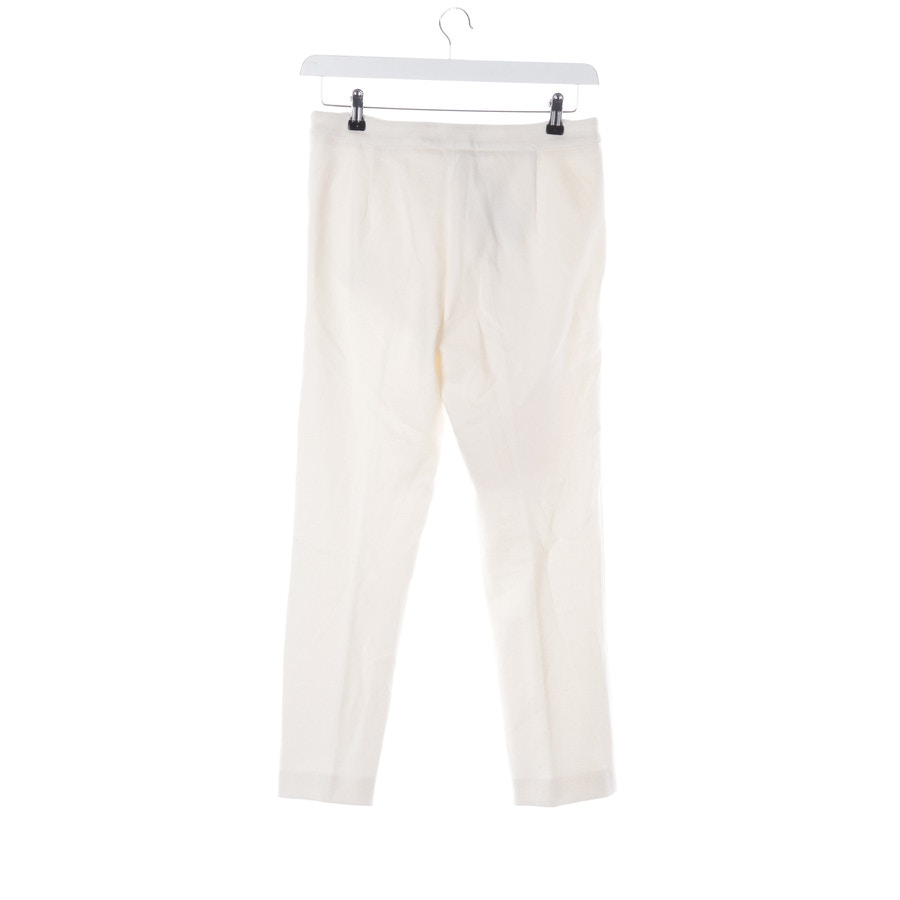 Image 2 of Trousers 38 Cream in color White | Vite EnVogue