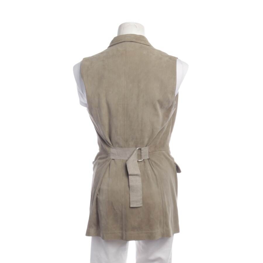 Image 2 of Leather Vest M Beige in color White | Vite EnVogue
