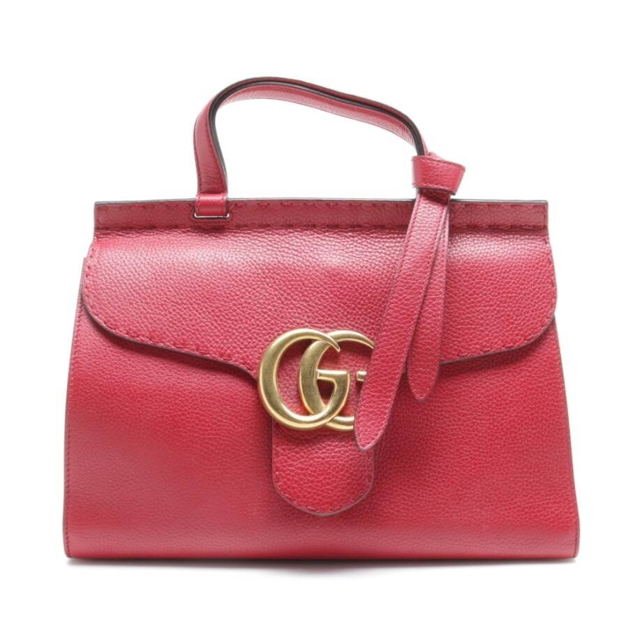 Bild 1 von GG Marmont Small Top Handle Bag Handtasche Rot in Farbe Rot | Vite EnVogue