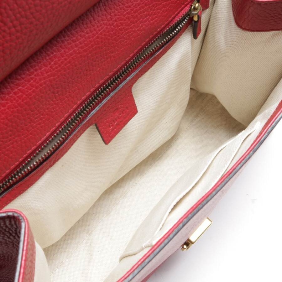 Image 5 of GG Marmont Small Top Handle Bag Handbag Red in color Red | Vite EnVogue