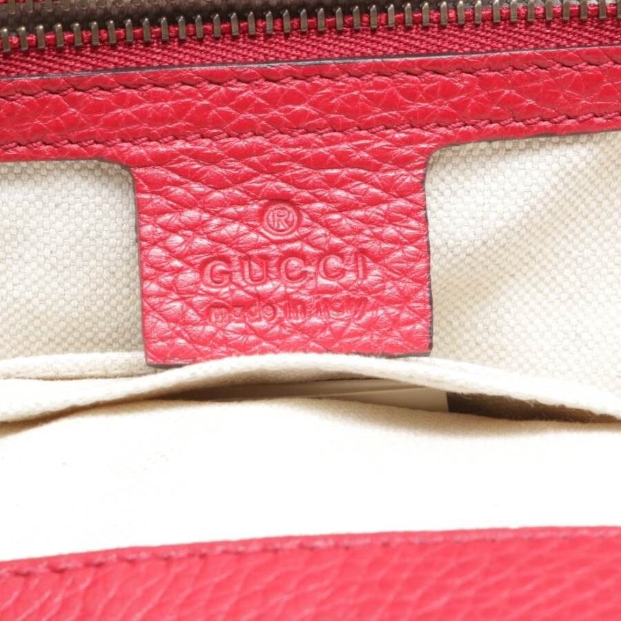 Image 6 of GG Marmont Small Top Handle Bag Handbag Red in color Red | Vite EnVogue