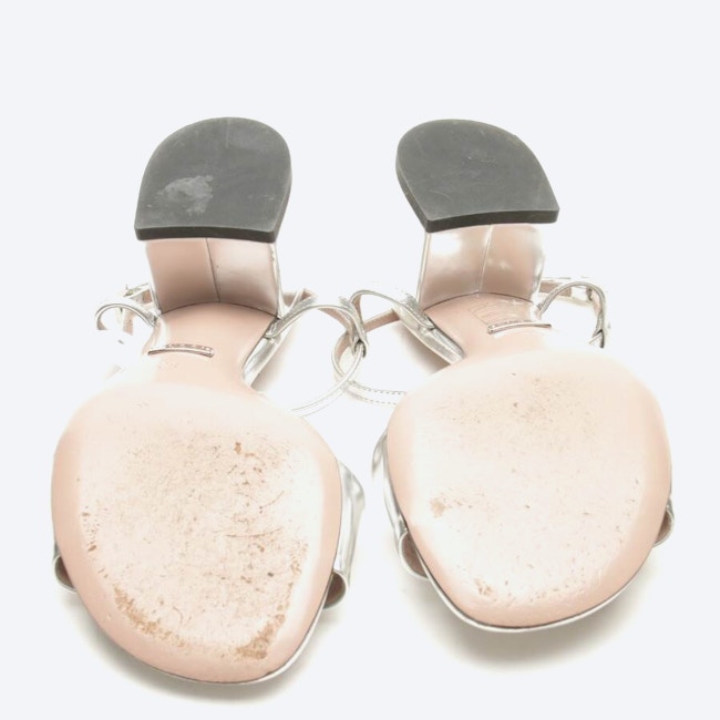 Image 4 of Heeled Sandals EUR 36 Silver in color Metallic | Vite EnVogue
