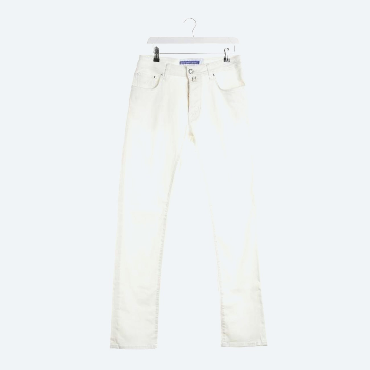 Image 1 of Jeans Straight Fit 38 Cream in color White | Vite EnVogue