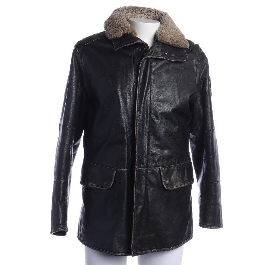 Image 1 of Leather Jacket 48 Black in color Black | Vite EnVogue