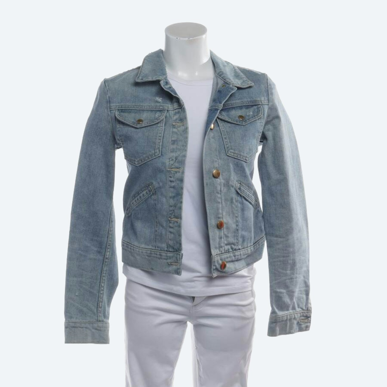 Image 1 of Jeans Jacket M Blue in color Blue | Vite EnVogue