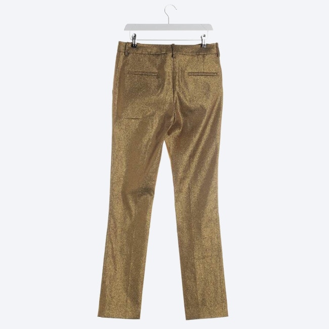 Image 2 of Trousers 42 Gold in color Metallic | Vite EnVogue