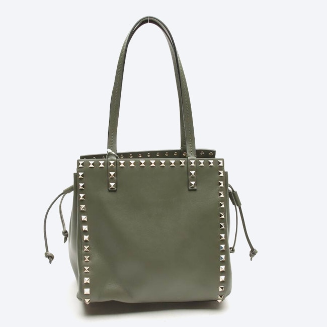 Image 2 of Rockstud Handbag Green in color Green | Vite EnVogue