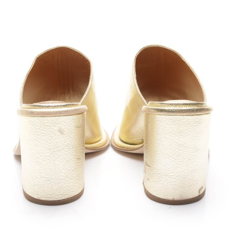 Image 3 of Heeled Sandals EUR 37.5 Gold in color Metallic | Vite EnVogue