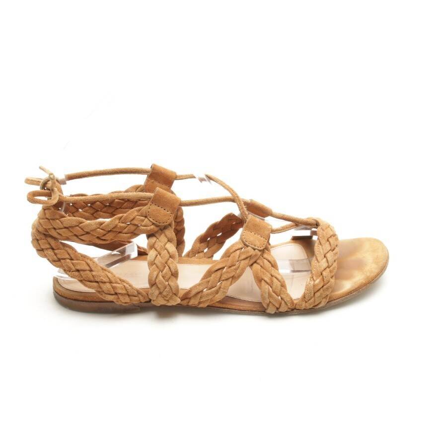 Image 1 of Sandals EUR 37.5 Light Brown in color Brown | Vite EnVogue