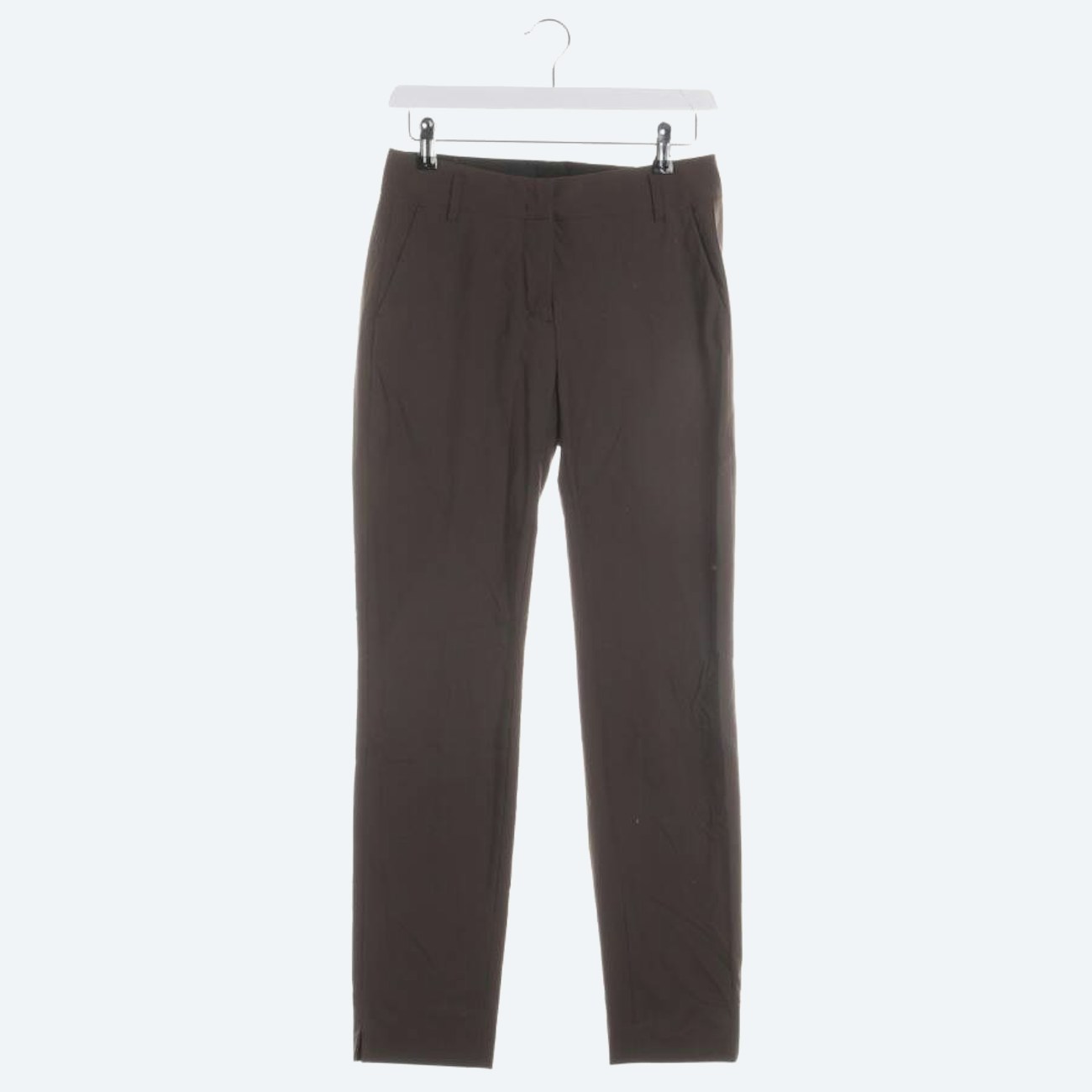 Image 1 of Trousers XS Dark Brown in color Brown | Vite EnVogue
