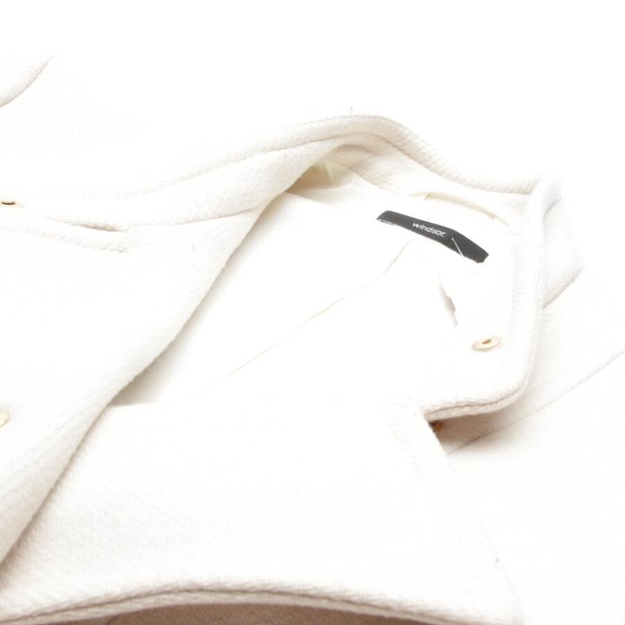 Image 3 of Between-seasons Coat 38 Beige in color White | Vite EnVogue