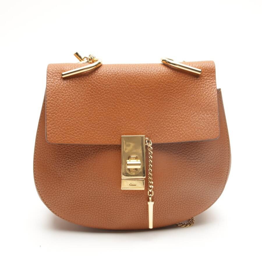Image 1 of Drew Small Crossbody Bag Camel in color Brown | Vite EnVogue