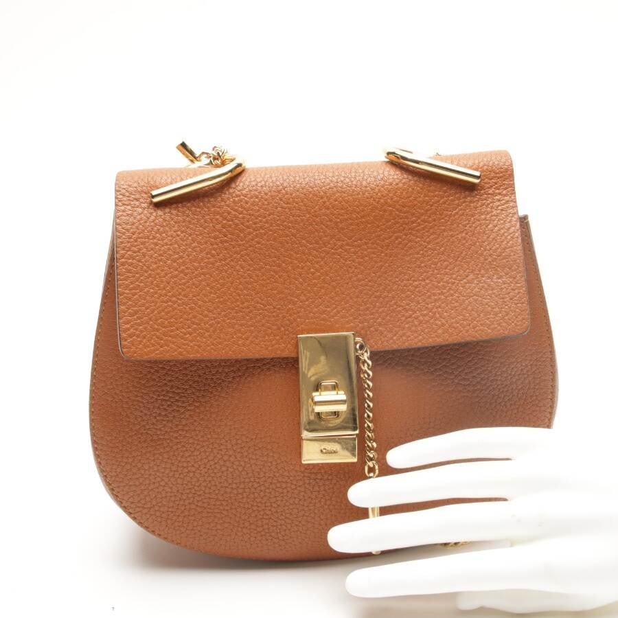 Image 4 of Drew Small Crossbody Bag Camel in color Brown | Vite EnVogue
