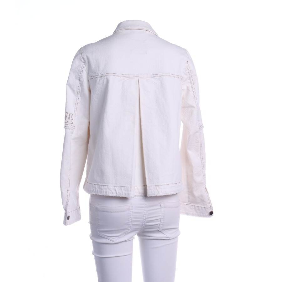 Image 2 of Jeans Jacket 34 Beige in color White | Vite EnVogue