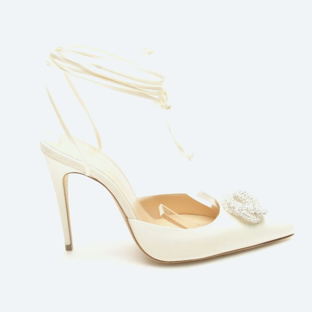 Image 1 of Heeled Mules EUR 36 Cream in color White | Vite EnVogue