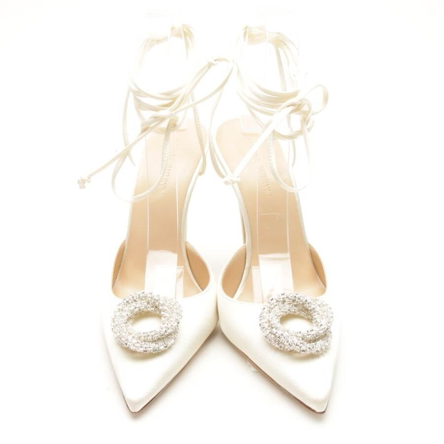 Image 2 of Heeled Mules EUR 36 Cream in color White | Vite EnVogue