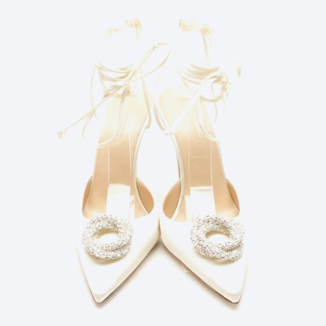Image 2 of Heeled Mules EUR 36 Cream in color White | Vite EnVogue