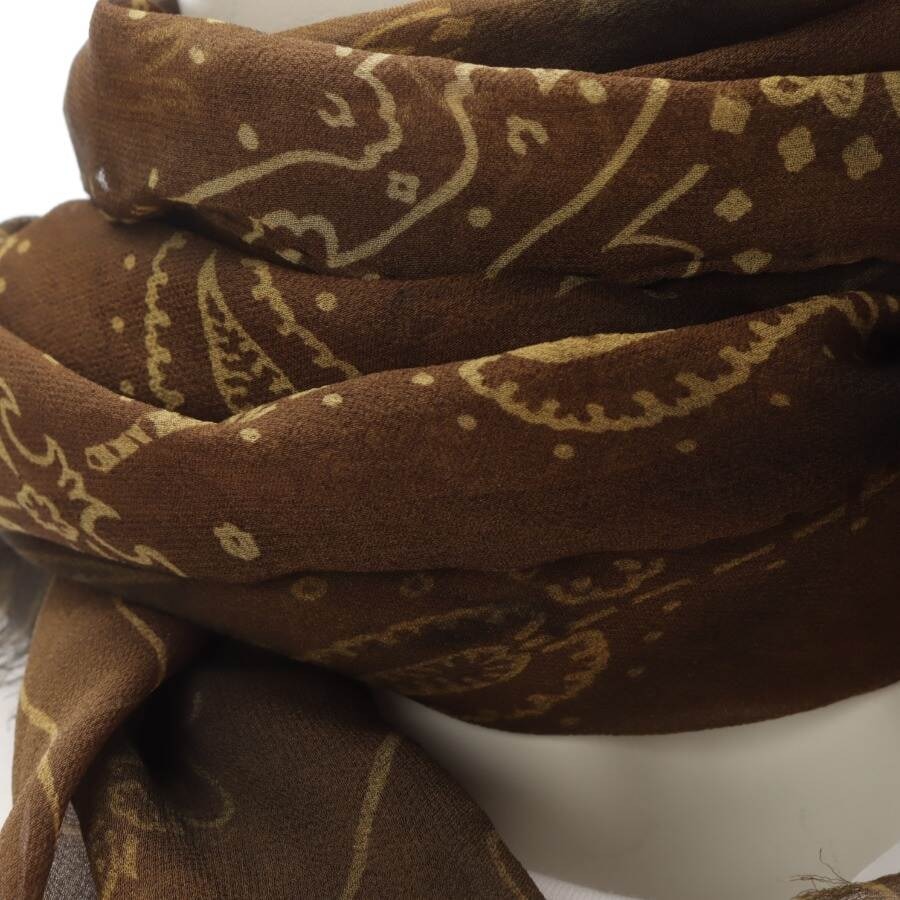 Image 2 of Silk Schawl Light Brown in color Brown | Vite EnVogue