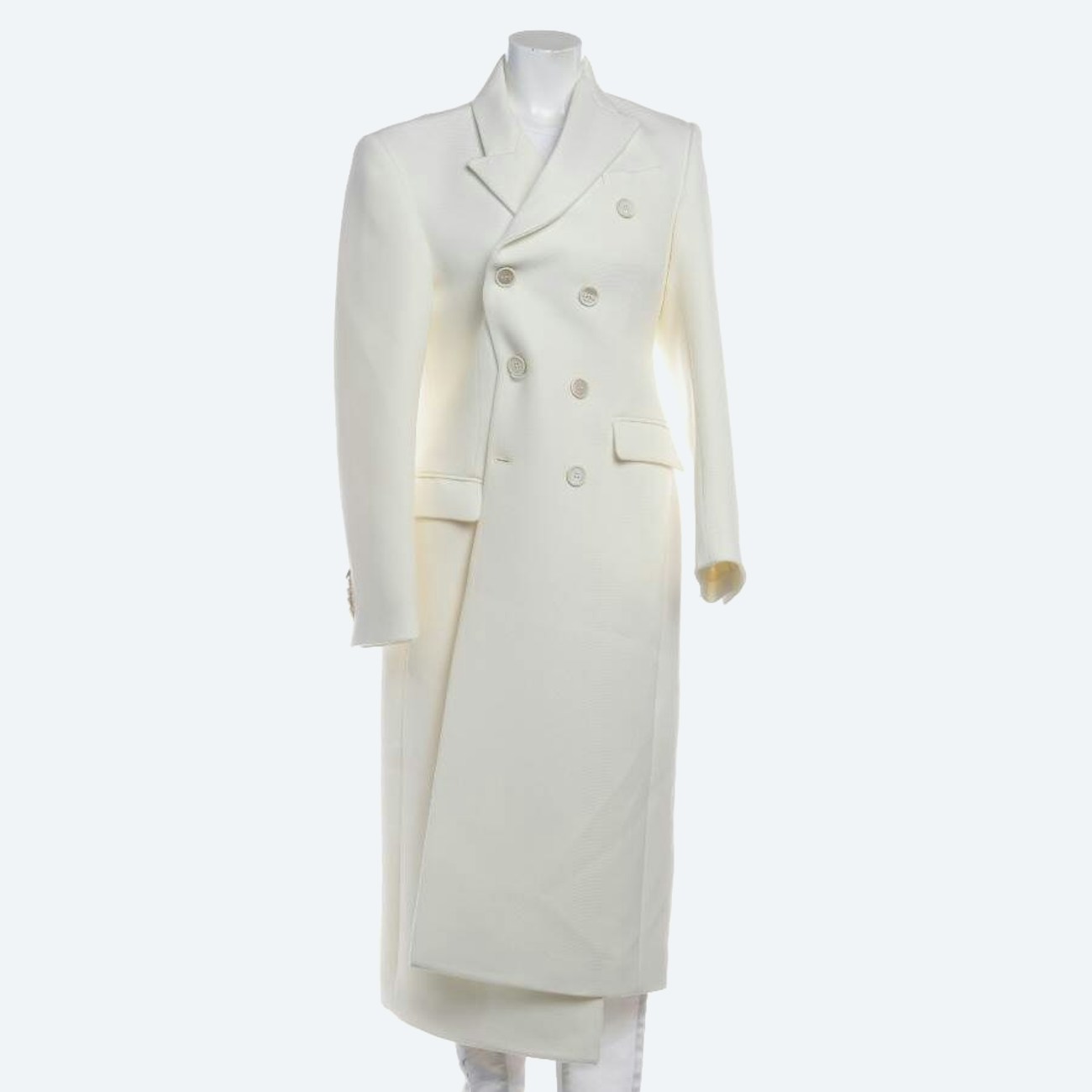 Image 1 of Wool Coat L White in color White | Vite EnVogue