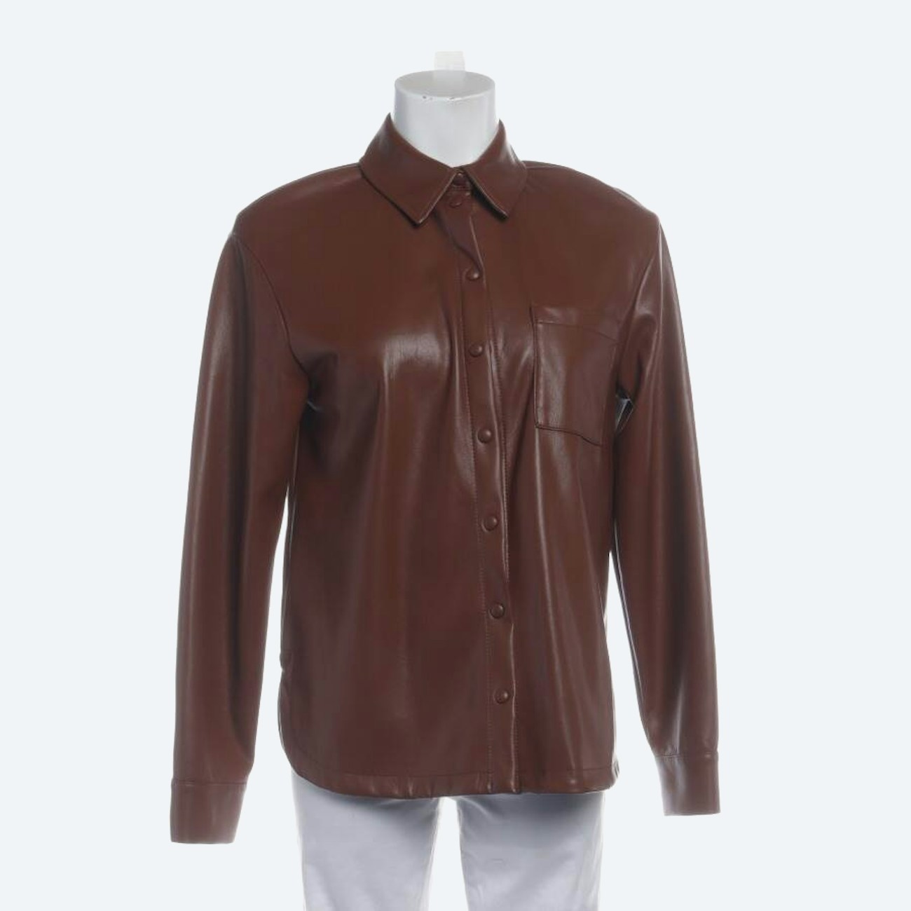 Image 1 of Shirt M Brown in color Brown | Vite EnVogue