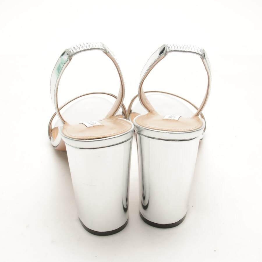 Image 3 of Heeled Sandals EUR 40 Silver in color Metallic | Vite EnVogue