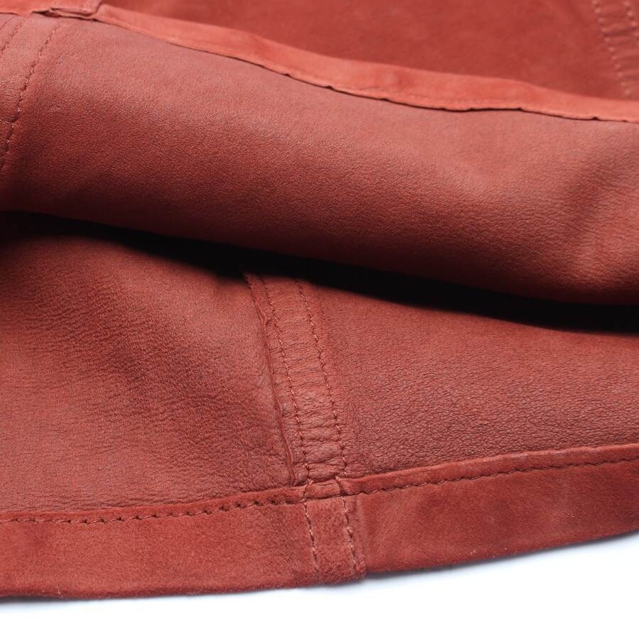 Image 3 of Leather Skirt 38 Dark Orange in color Orange | Vite EnVogue