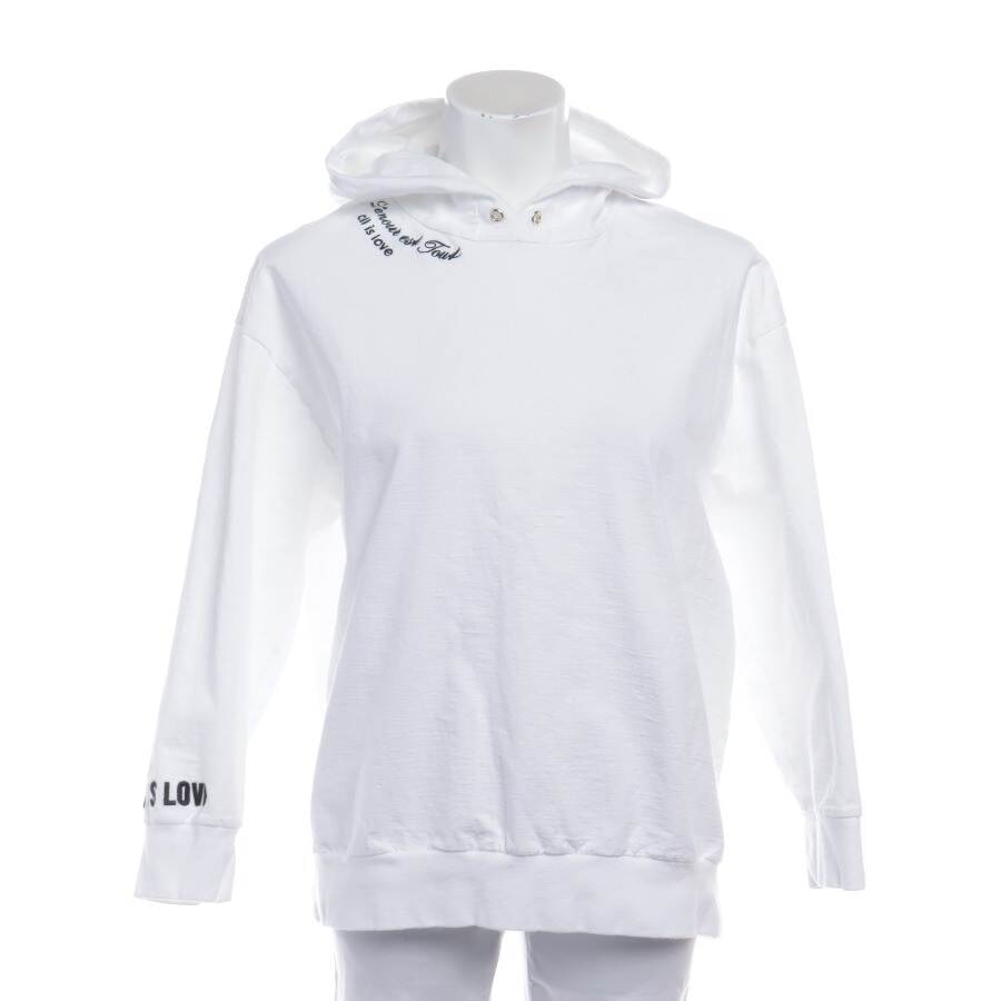Image 1 of Hooded Sweatshirt 32 White in color White | Vite EnVogue