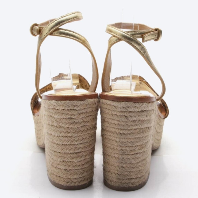 Image 3 of Heeled Sandals EUR 40 Gold in color Metallic | Vite EnVogue