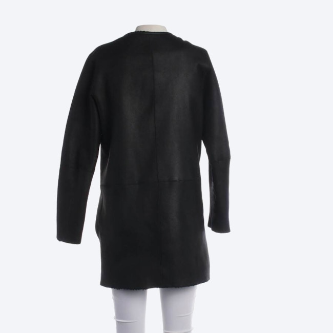 Image 2 of Leather Coat 32 Black in color Black | Vite EnVogue