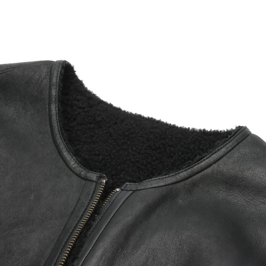 Image 3 of Leather Coat 32 Black in color Black | Vite EnVogue