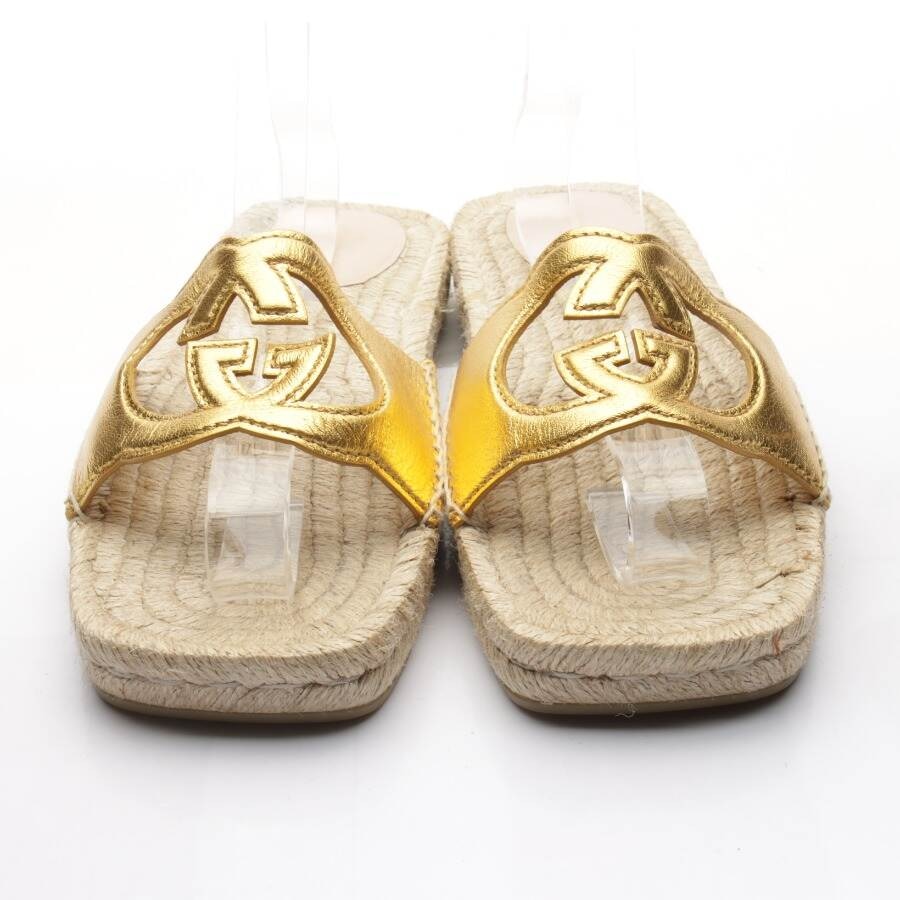 Image 2 of Sandals EUR 41 Gold in color Metallic | Vite EnVogue