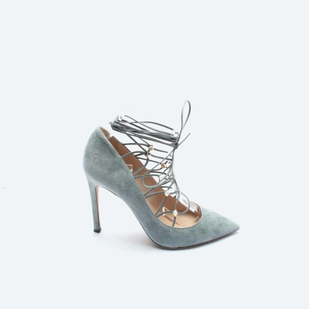 Image 1 of Rockstud High Heels EUR38 Light Gray in color Gray | Vite EnVogue
