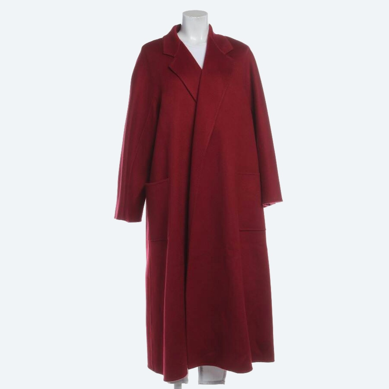 Image 1 of Cashmere Coat 46 Red in color Red | Vite EnVogue