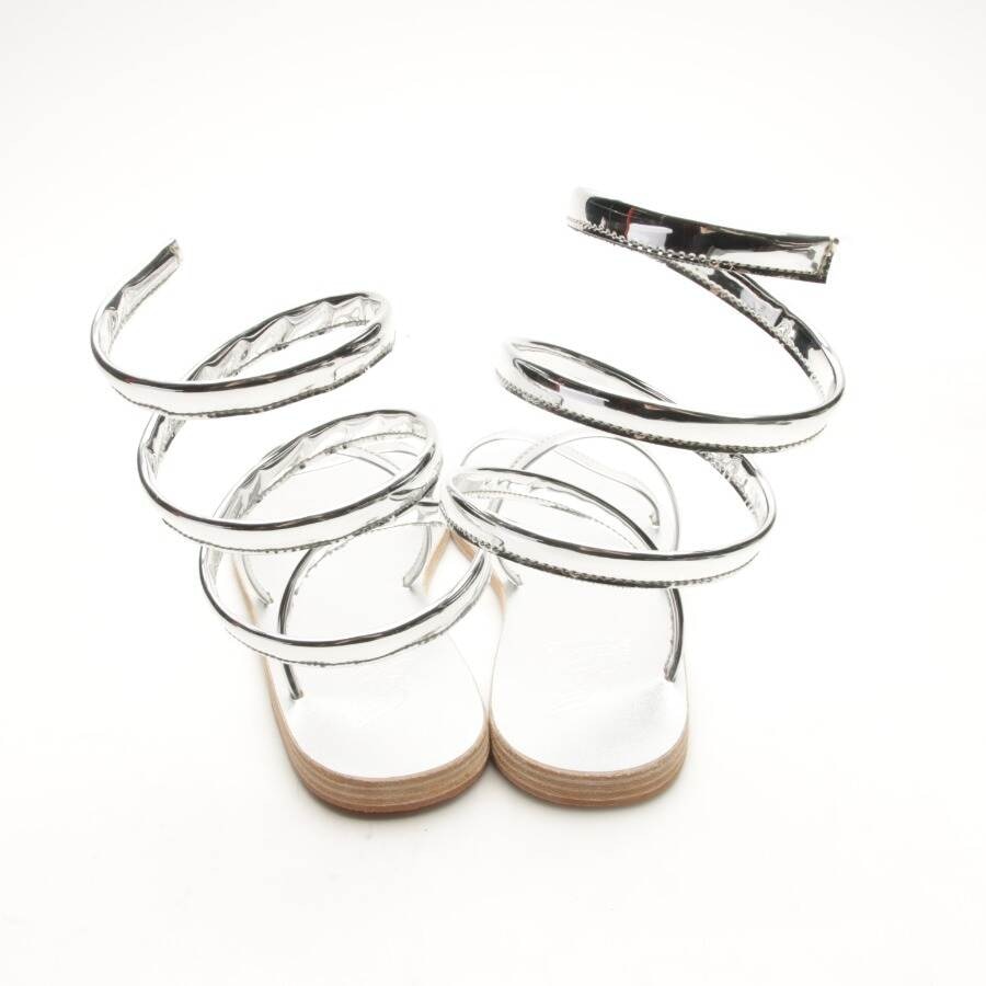 Image 3 of Strappy Sandals EUR 40 Silver in color Metallic | Vite EnVogue