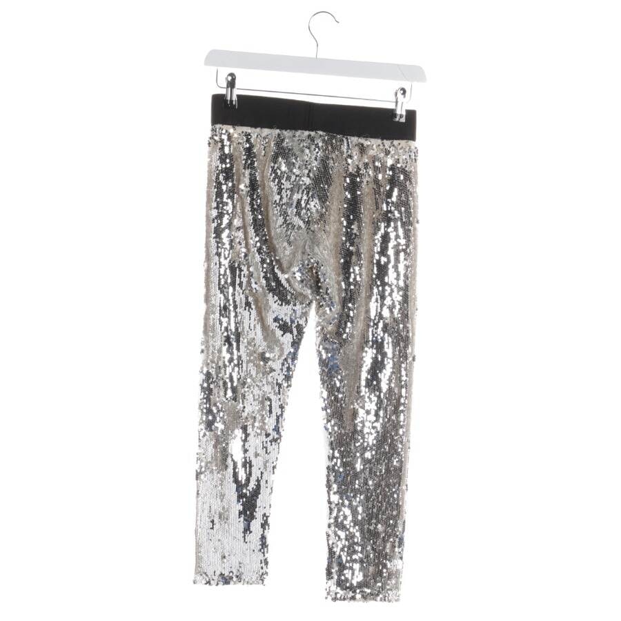 Image 2 of Trousers M Silver in color Metallic | Vite EnVogue