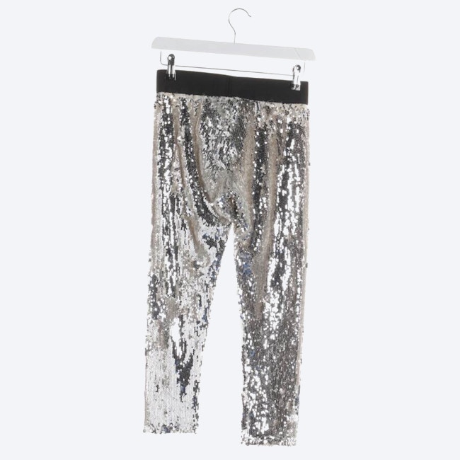 Image 2 of Trousers M Silver in color Metallic | Vite EnVogue