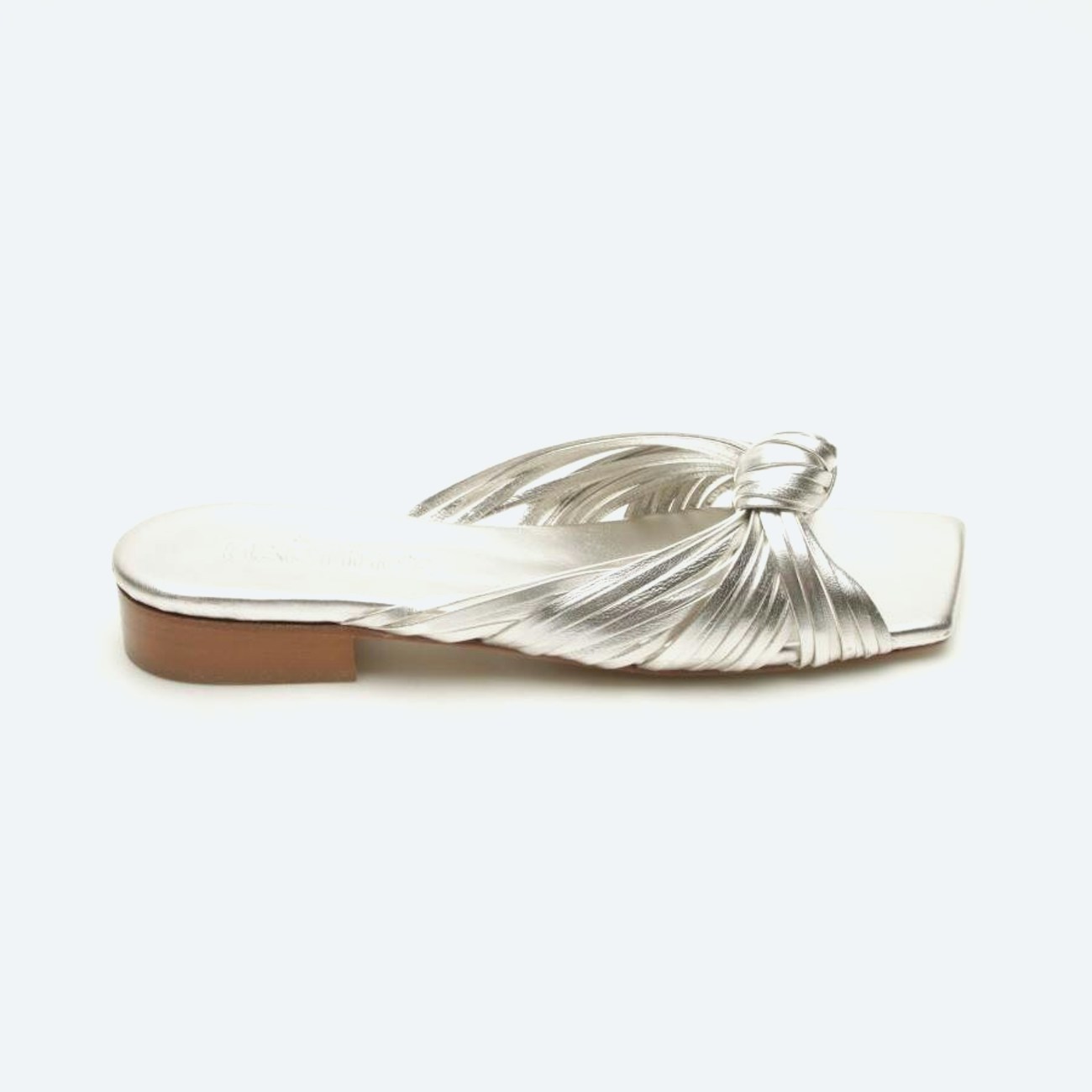 Image 1 of Sandals EUR 39 Silver in color Metallic | Vite EnVogue