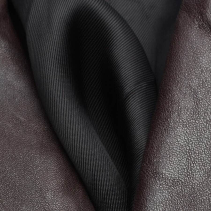 Image 3 of Leather Coat 38 Dark Brown in color Brown | Vite EnVogue
