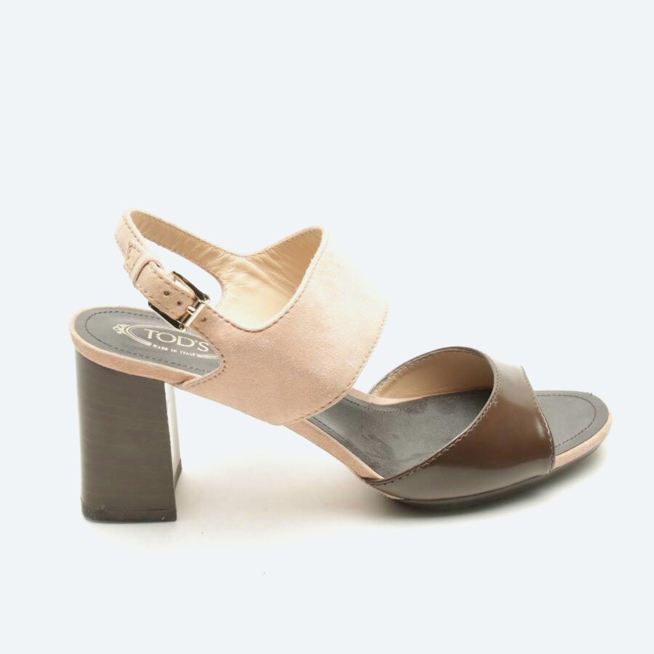 Image 1 of Heeled Sandals EUR 36.5 Dark Brown in color Brown | Vite EnVogue