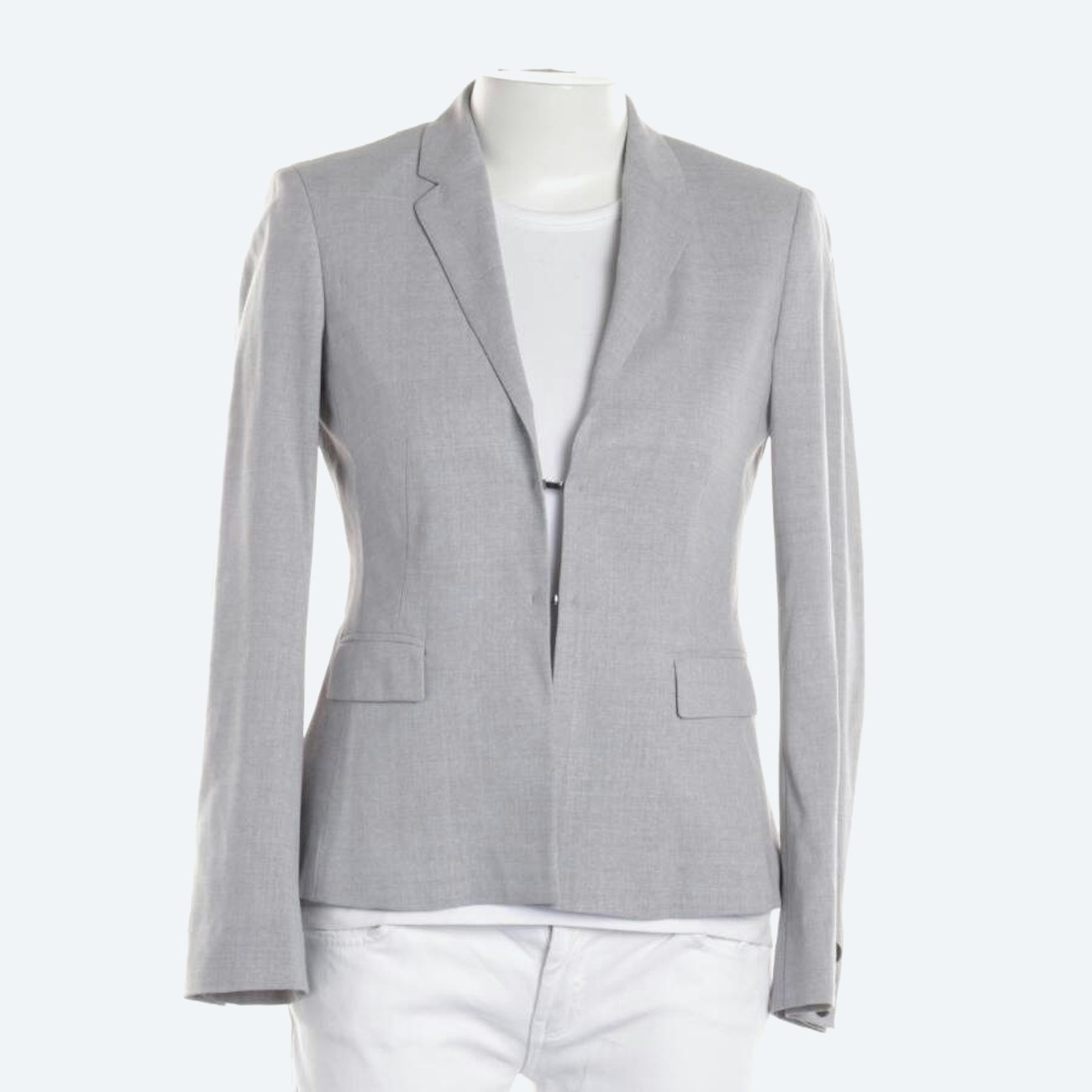 Image 1 of Wool Blazer 34 Light Gray in color Gray | Vite EnVogue