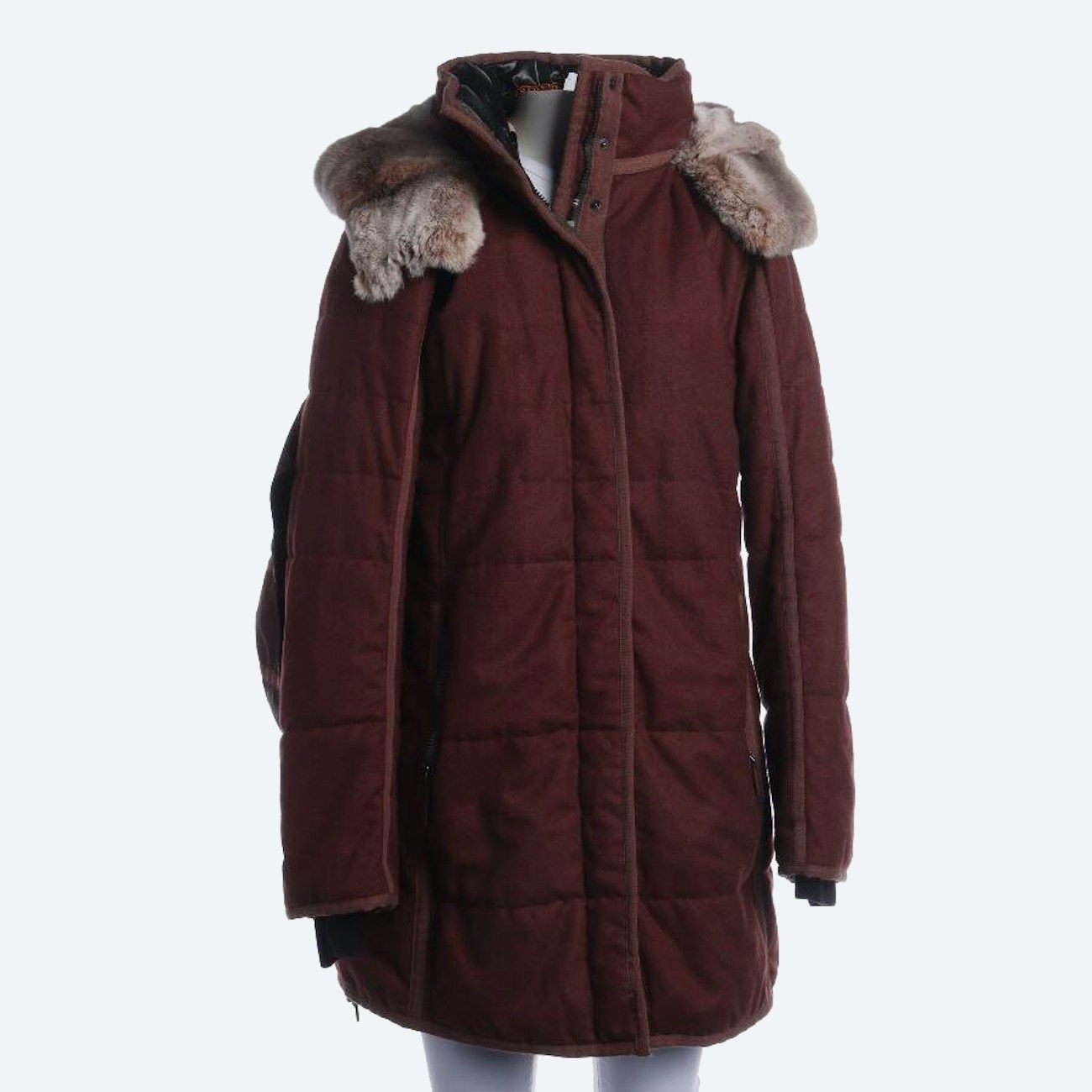 Image 1 of Wool Coat 40 Brown in color Brown | Vite EnVogue