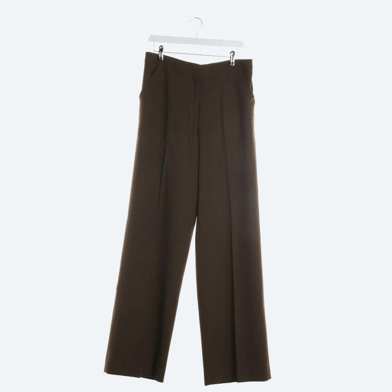 Image 1 of Wool Pants L Brown in color Brown | Vite EnVogue