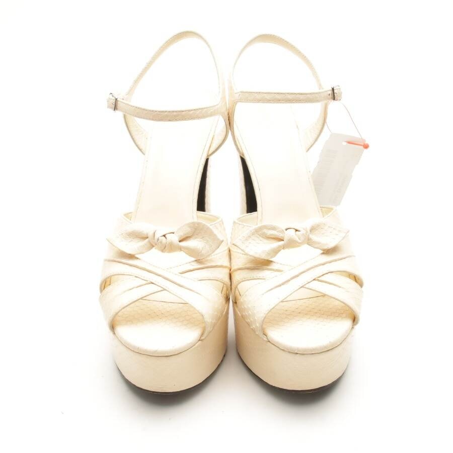 Image 2 of Heeled Sandals EUR 41 Cream in color White | Vite EnVogue