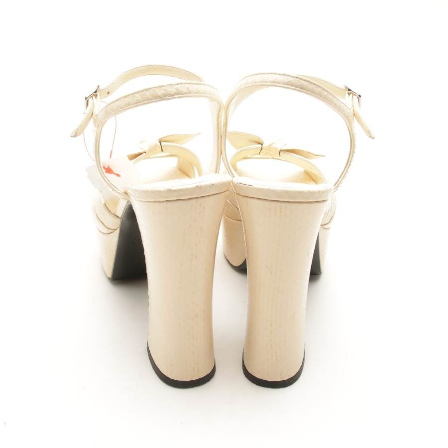 Image 3 of Heeled Sandals EUR 41 Cream in color White | Vite EnVogue