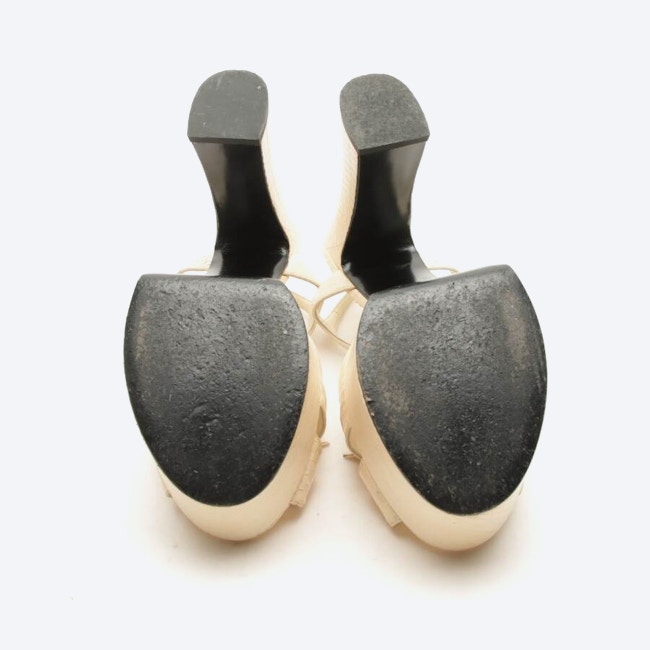 Image 4 of Heeled Sandals EUR 41 Cream in color White | Vite EnVogue