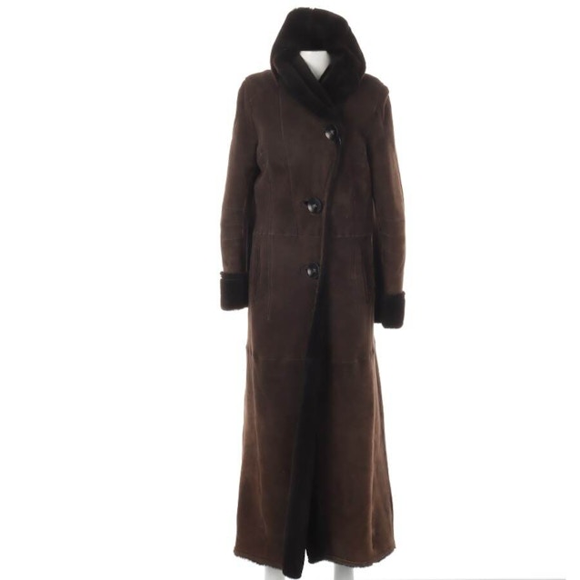 Image 1 of Leather Coat 38 Dark brown | Vite EnVogue