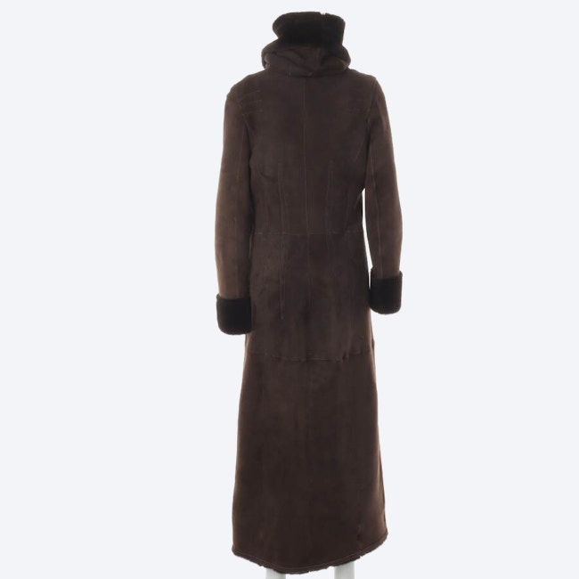 Image 2 of Leather Coat 38 Dark brown in color Brown | Vite EnVogue