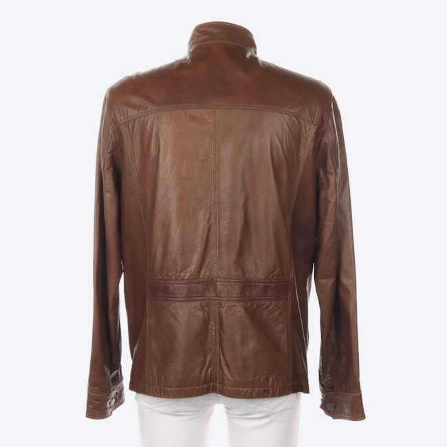Image 2 of Leather Jacket 50 Brown in color Brown | Vite EnVogue
