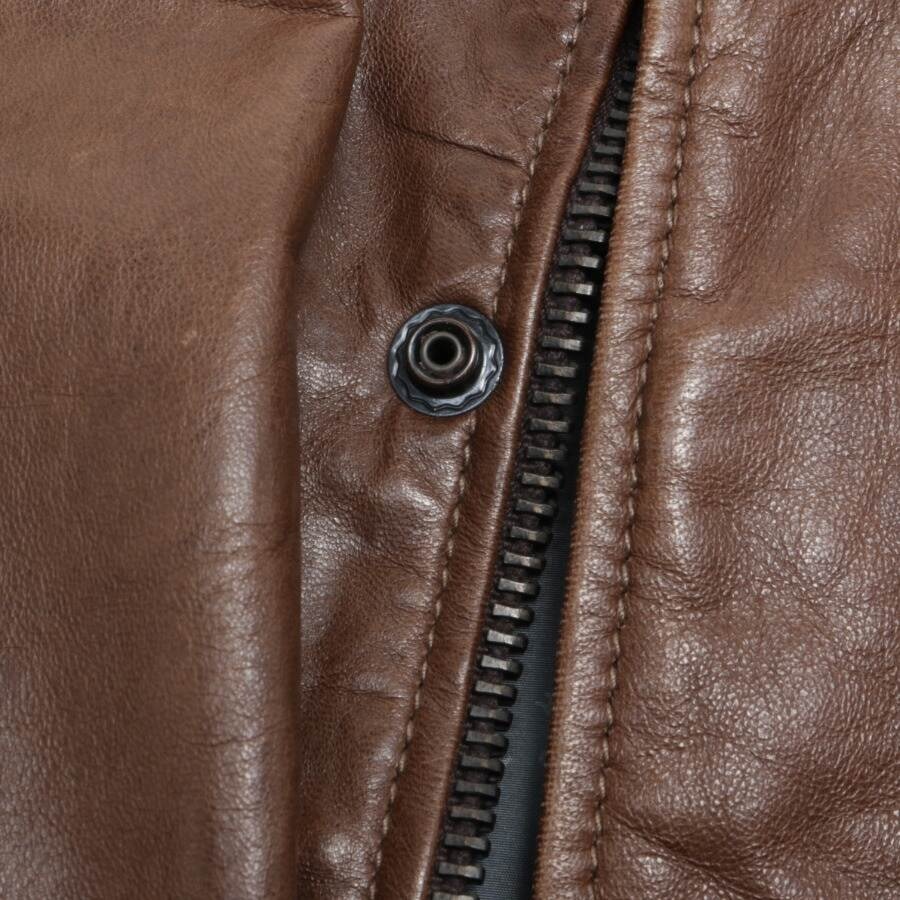 Image 4 of Leather Jacket 50 Brown in color Brown | Vite EnVogue